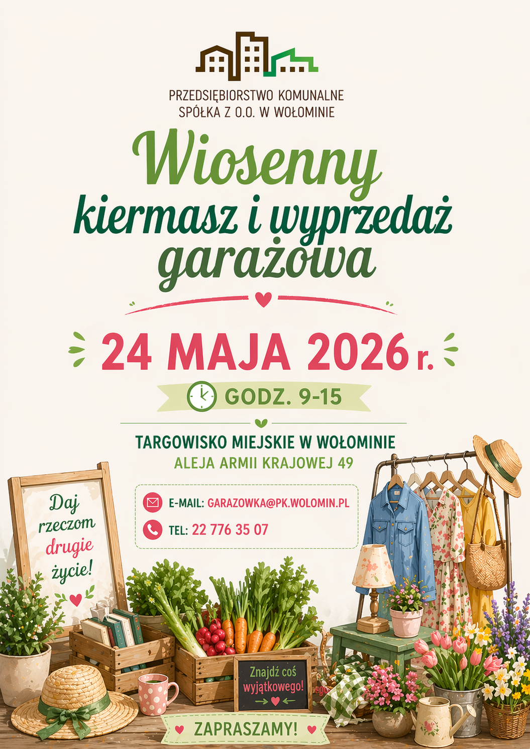 Wiosenny Kiermasz i Wyprzedaż Garażowa